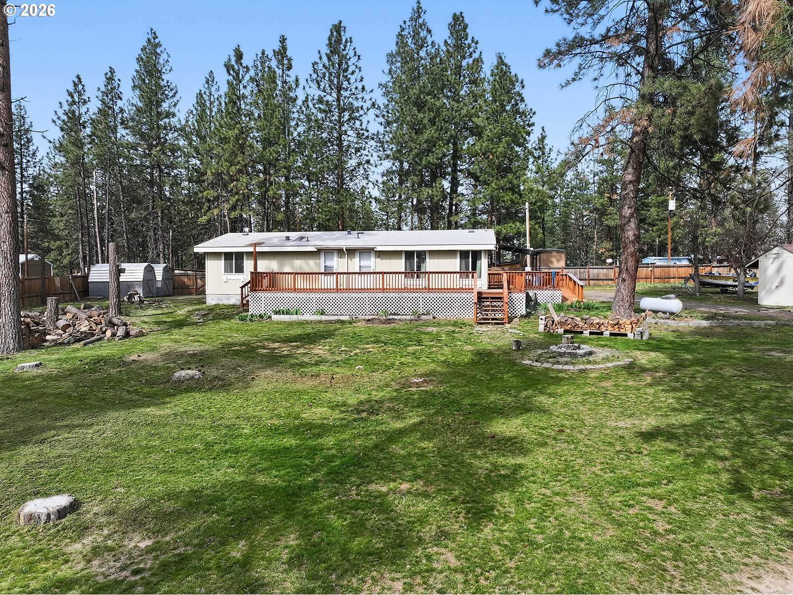 39 North Eagle Point Road Tygh Valley, OR 97063 - Photo 32 of 34 a view of a house with a yard porch and sitting area