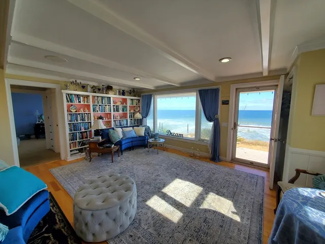 a view of an ocean from a balcony