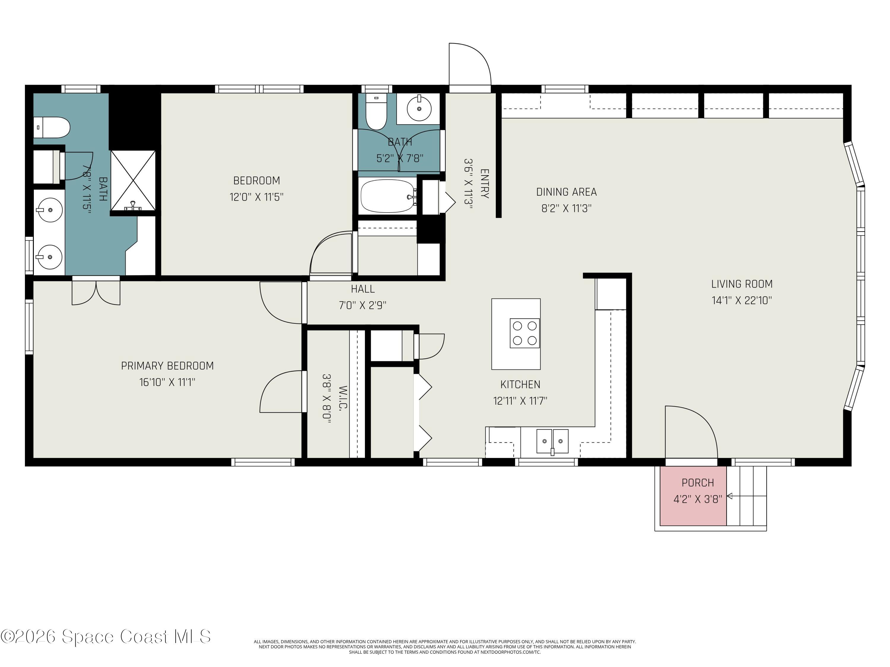604 Breezeway Drive Cocoa, FL 32926 - Photo 26 of 26 FLoor Plan with our SQ FT