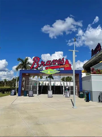 a view of a volley ball court
