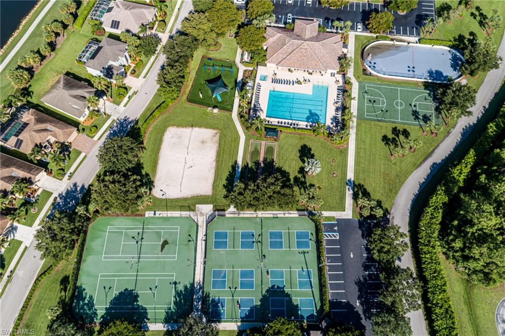 21520 Portrush Run Estero, FL 33928 - Photo 26 of 34 an aerial view of a residential houses with outdoor space and street view