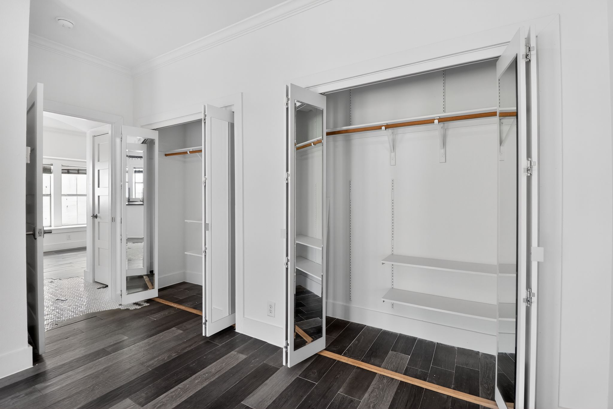 3614 South 2nd Street Austin, TX 78704 - Photo 26 of 40 a view of walk in closet with empty racks