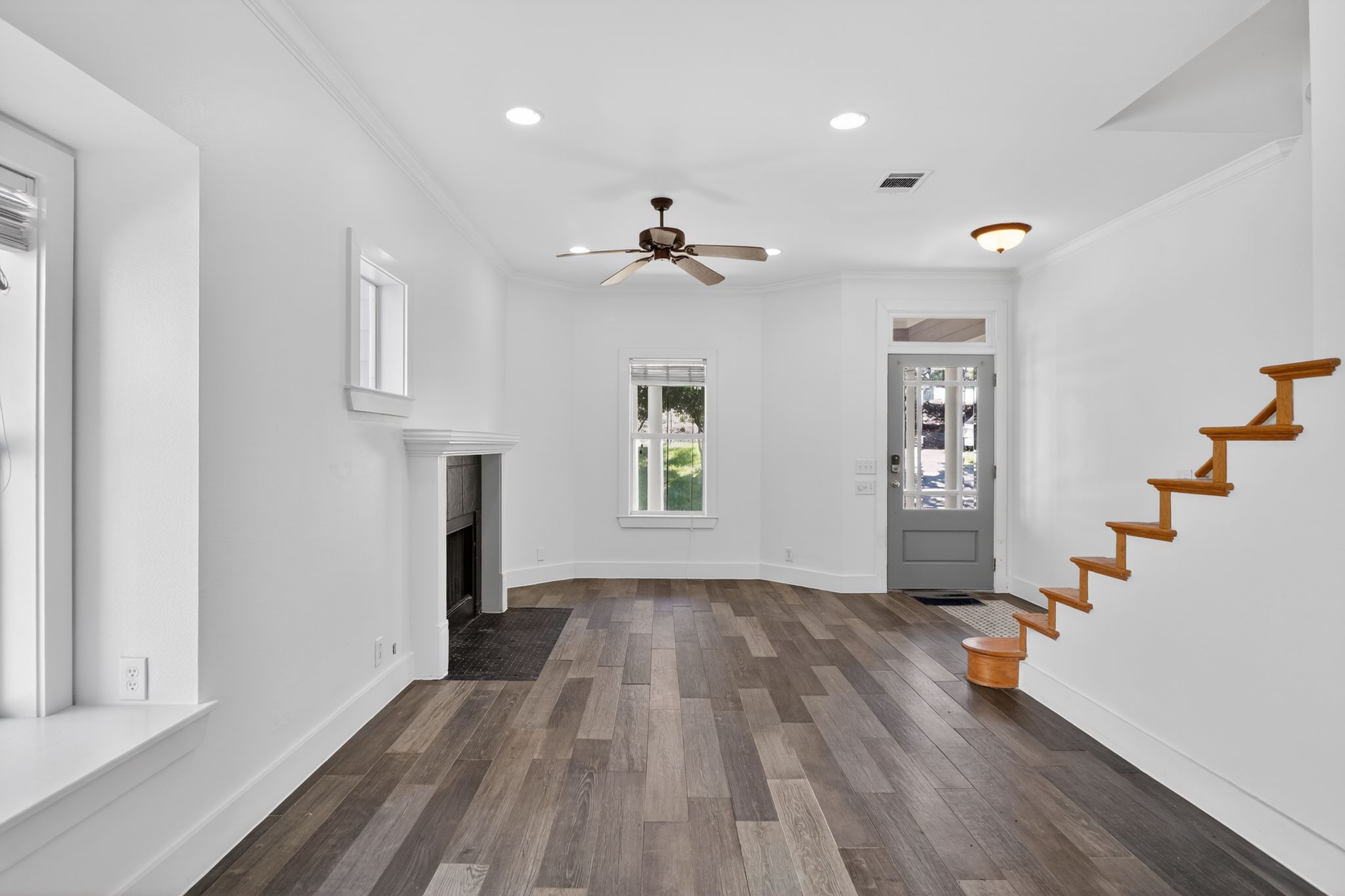 3614 South 2nd Street Austin, TX 78704 - Photo 7 of 40 wooden floor in an empty room with a window