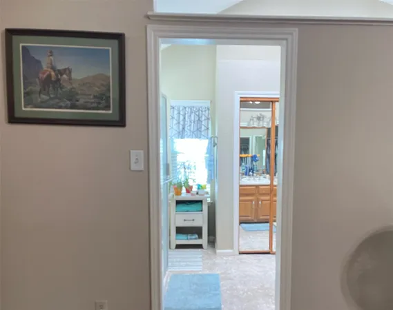 a view of an entryway door