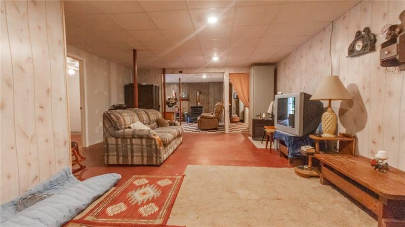 285 Cole Road Sandy Lake, PA 16145 - Photo 18 of 25 Large family room in lower level to den.