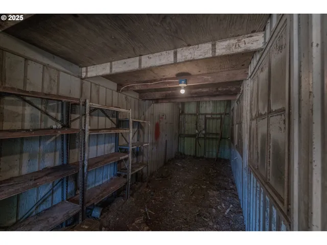 a view of storage and utility room