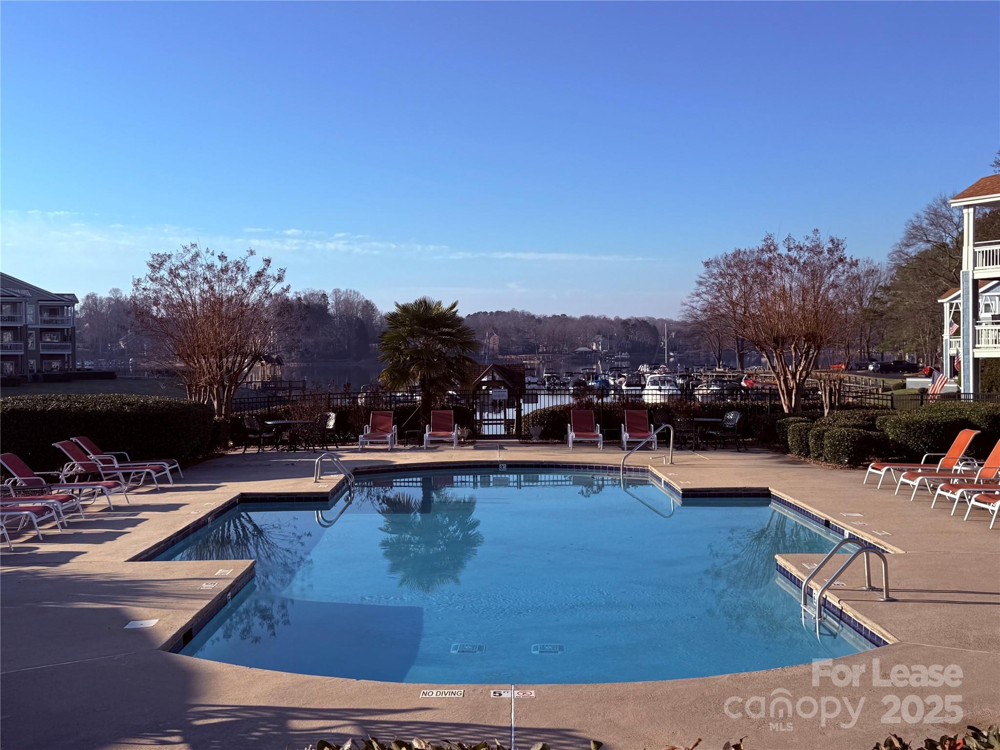 1133 Torrence Circle Davidson, NC 28036 - Photo 42 of 43 a view of a swimming pool and lounge chair