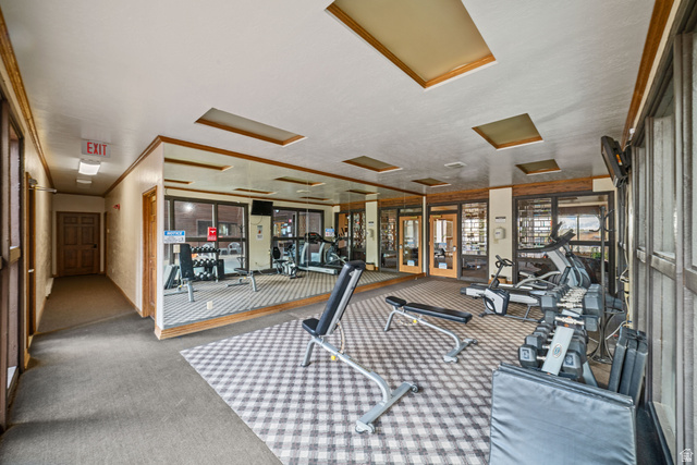 150 Ridgeview Street, Unit 117 Brian Head, UT 84719 - Photo 9 of 20 Exercise room with attic access
