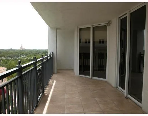 a view of a balcony