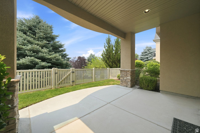 1568 Fairway Ridge Road Draper, UT 84020 - Photo 43 of 44 Covered patio from walkout basement with fenced in yard