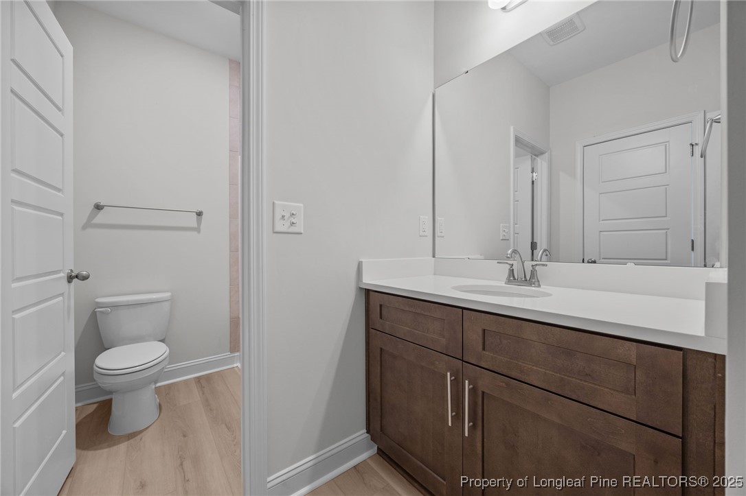 3162 Cameron Hill Road Cameron, NC 28326 - Photo 30 of 45 a bathroom with a sink toilet and a mirror