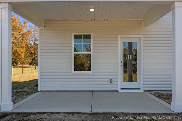 a view of a house that has a window