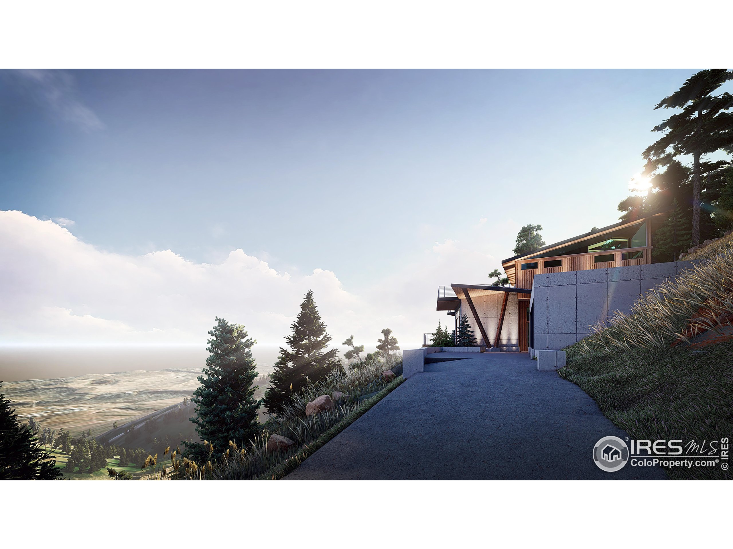 6109 Red Hill Road Boulder, CO 80302 - Photo 4 of 22 a black and white photo of a house