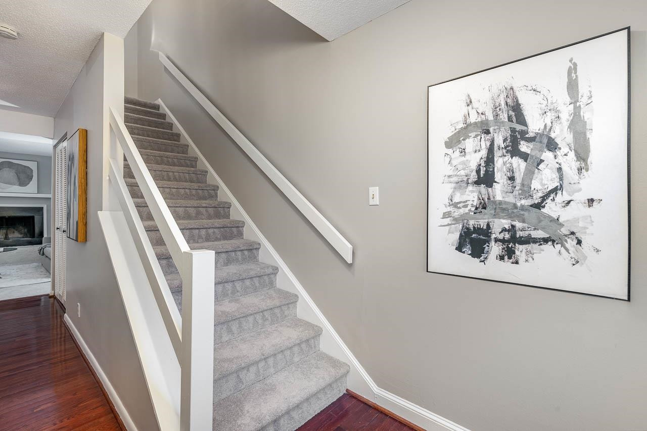 3080 Colony Road, Unit 3080E Durham, NC 27705 - Photo 17 of 31 a view of entryway with wooden floor