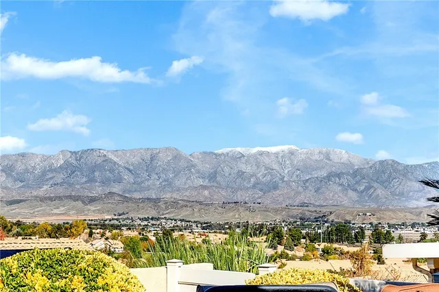 a view of lake and mountain