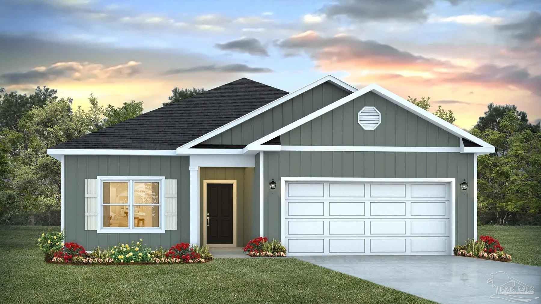 4639 Eider Road Pace, FL 32571 - Photo 1 of 27 front view of a house with a yard