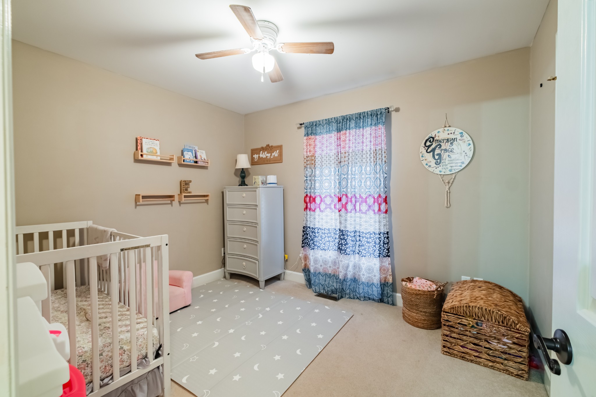 102 Point Drive Tullahoma, TN 37388 - Photo 28 of 29 a bedroom with furniture and a chandelier fan