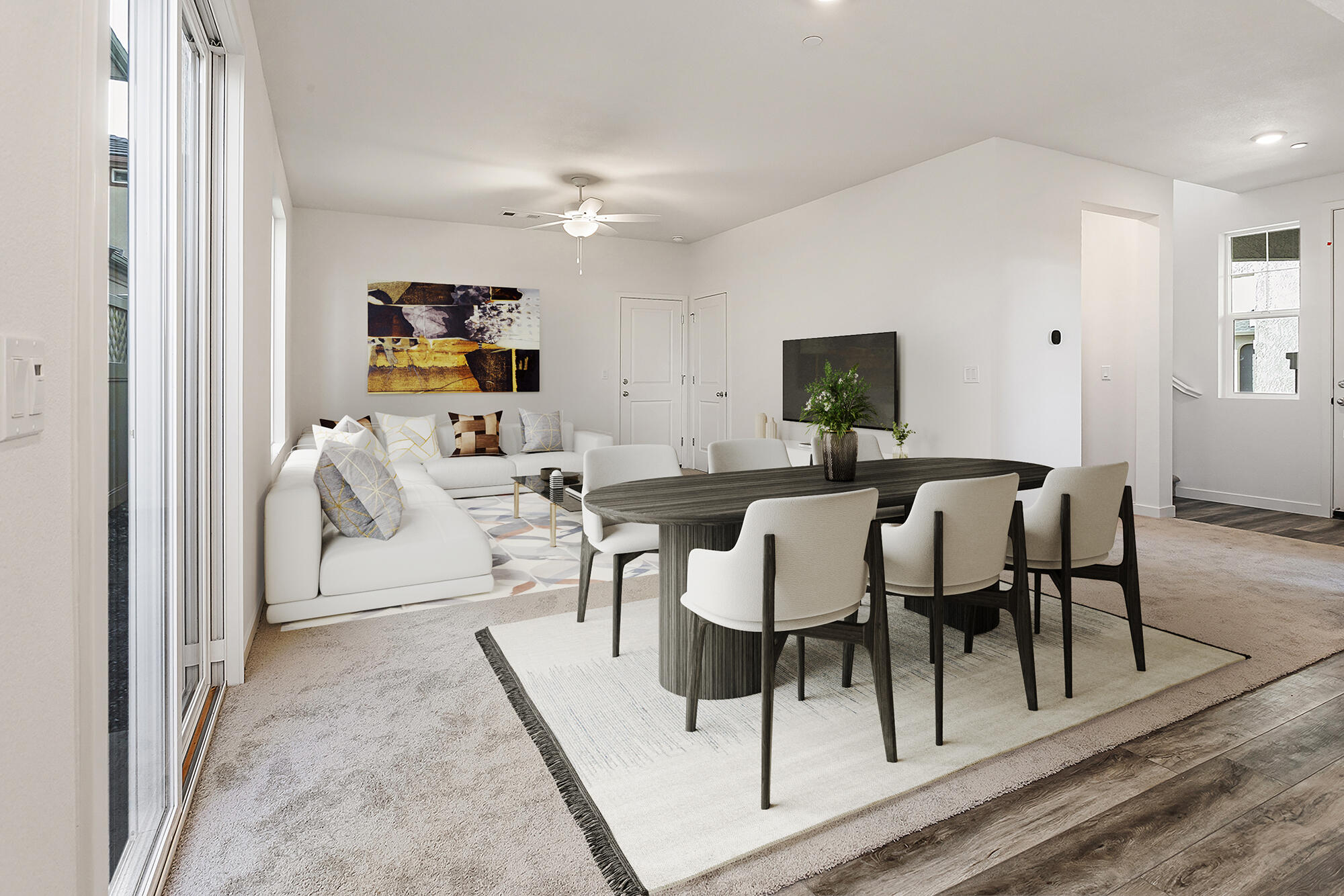 2293 Milano Trail Redding, CA 96003 - Photo 5 of 44 a living room with furniture a rug and a flat screen tv