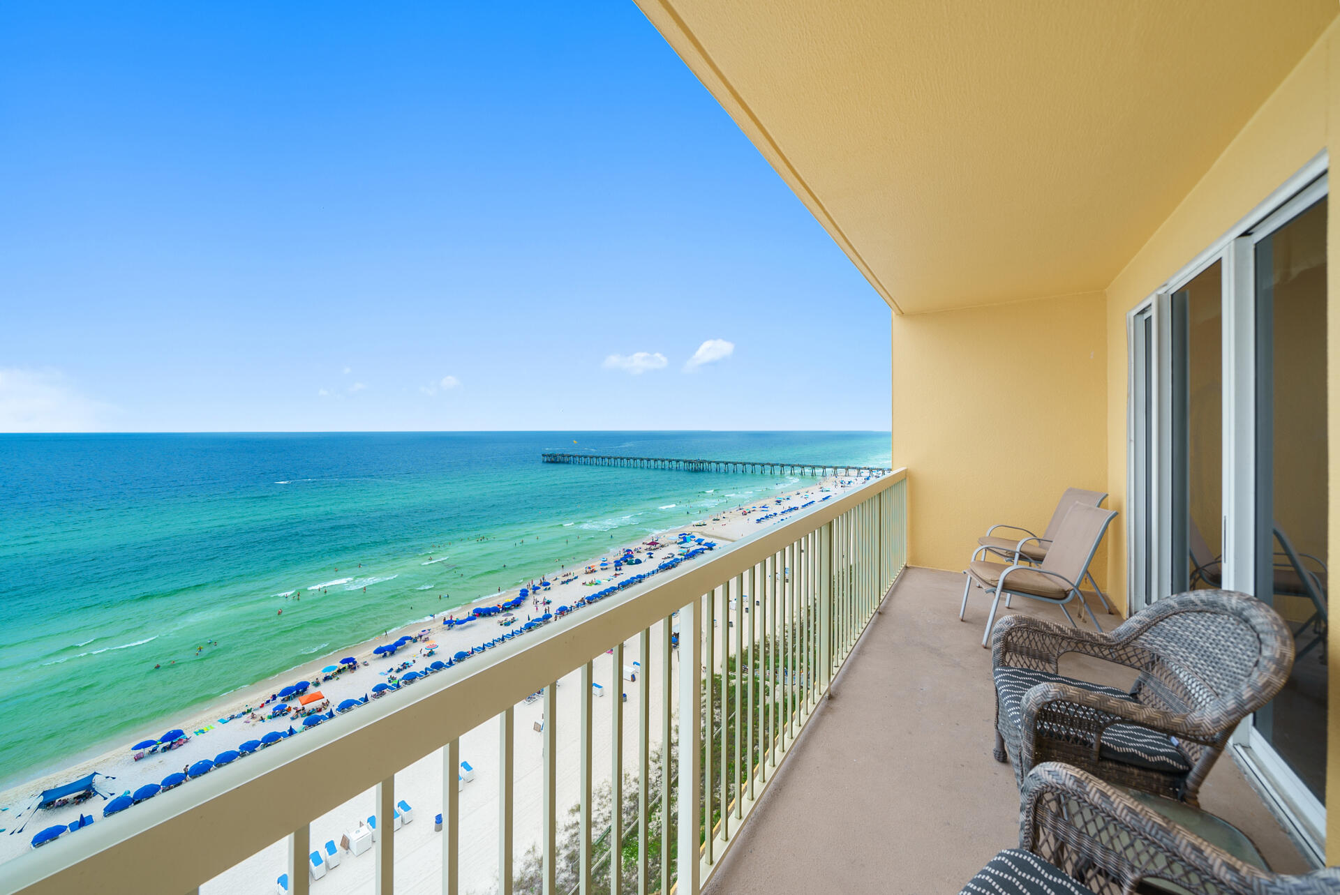 15817 Front Beach Road, Unit 11202 Panama City Beach, FL 32413 - Photo 1 of 30 Balcony View
