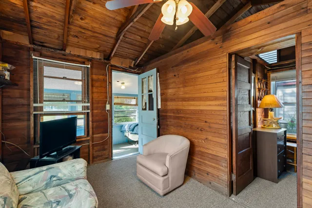 a outdoor living space with furniture