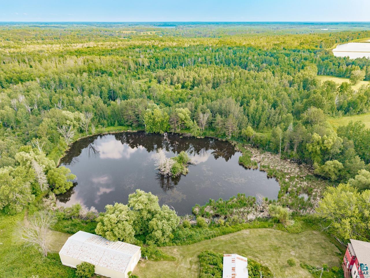 4800 Tower Road Moose Lake, MN 55767 - Photo 28 of 83 Expansive private pond surrounded by mature trees, offering a secluded natural setting