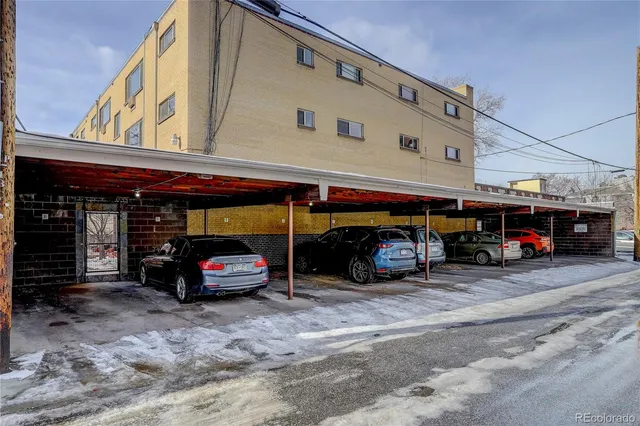 a car parked in front of building