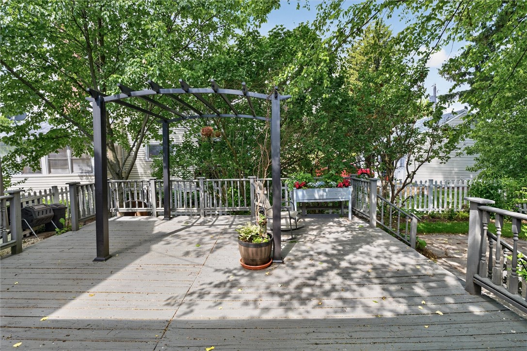 464 Harwick Road Irondequoit, NY 14609 - Photo 34 of 40 OUTDOOR DECK WITH PERGALA!