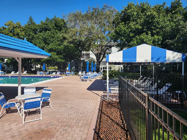 a outdoor view with a sitting space