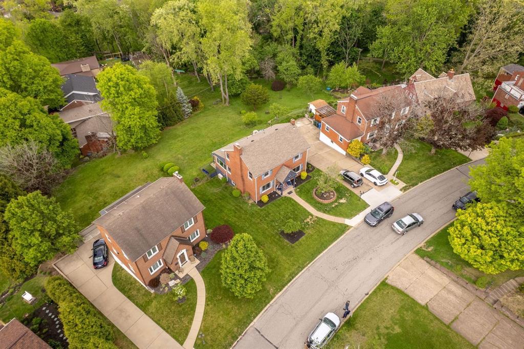 4768 Rolling Hills Road Pittsburgh, PA 15236 - Photo 42 of 46 an aerial view of a house with a garden