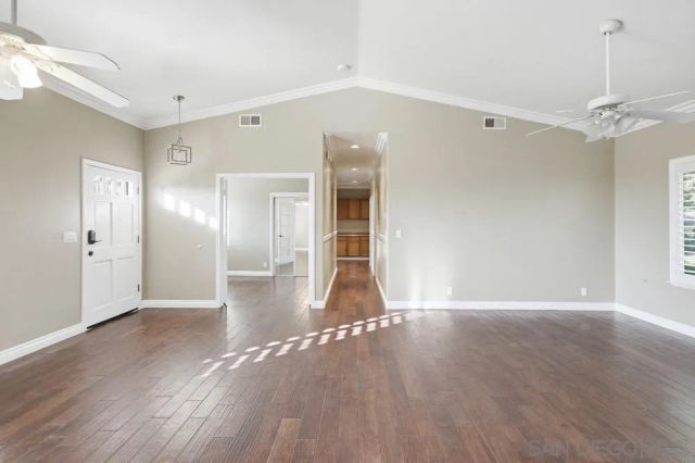 a view of livingroom with hardwood floor and window