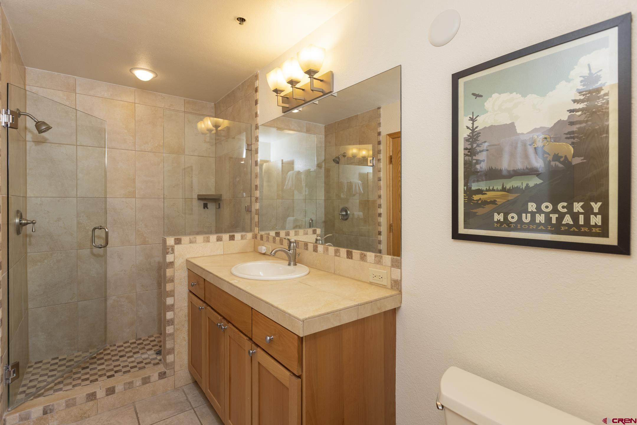 71 Needles Way, Unit 541 Durango, CO 81301 - Photo 14 of 32 a bathroom with a sink and a mirror