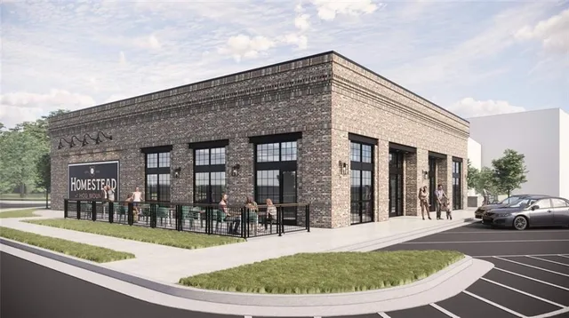 a view of a house with a swimming pool