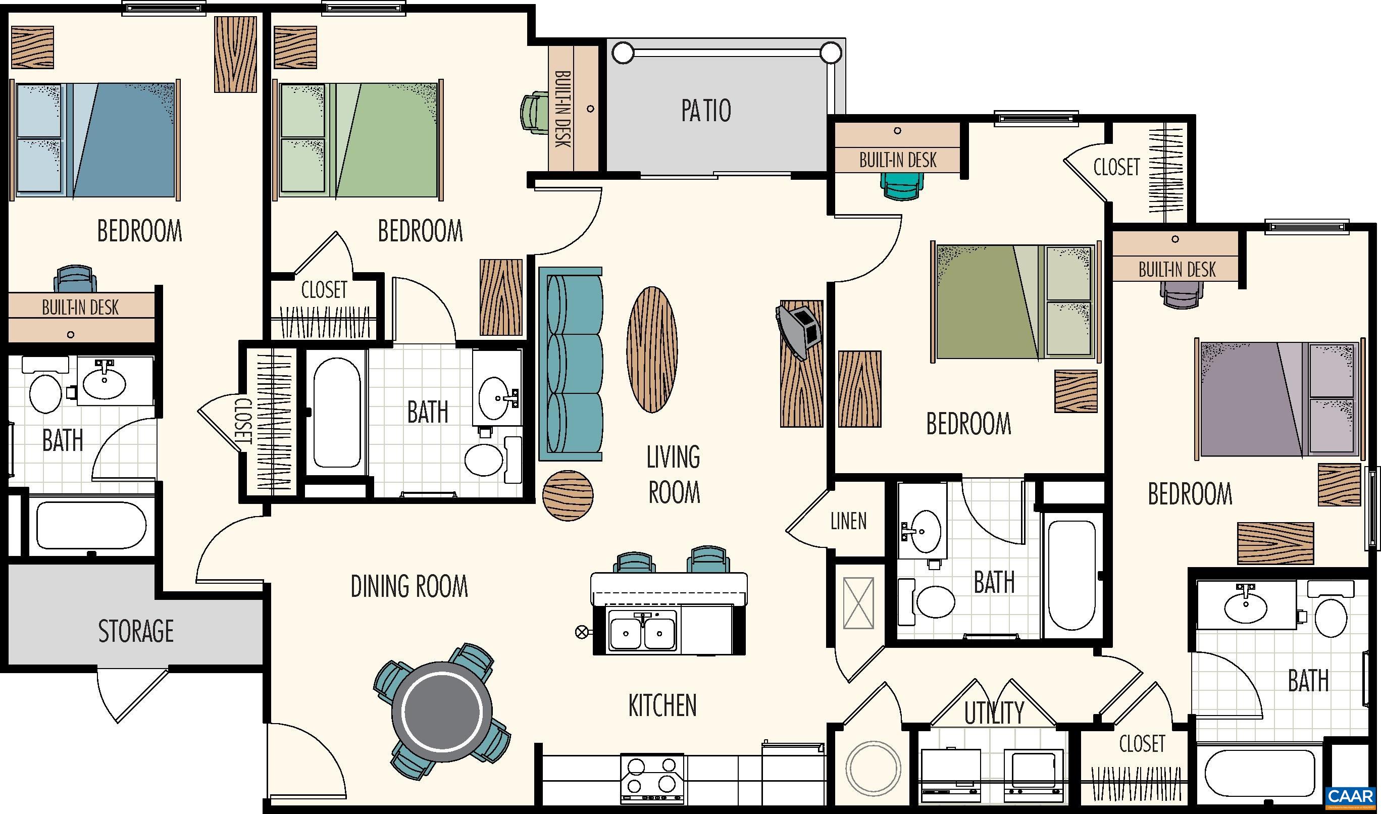767 Denali Way, Unit 308 Charlottesville, VA 22903 - Photo 3 of 6 a picture of a bathroom with mirror and sink