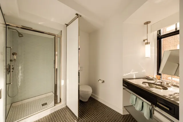 a close view of sink and mirror