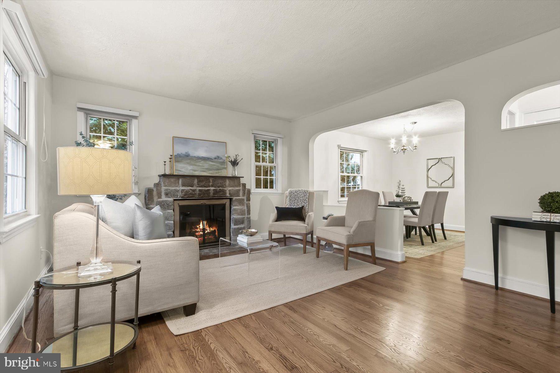 6011 Walhonding Road Bethesda, MD 20816 - Photo 19 of 51 Living room. This is view inside front door.
