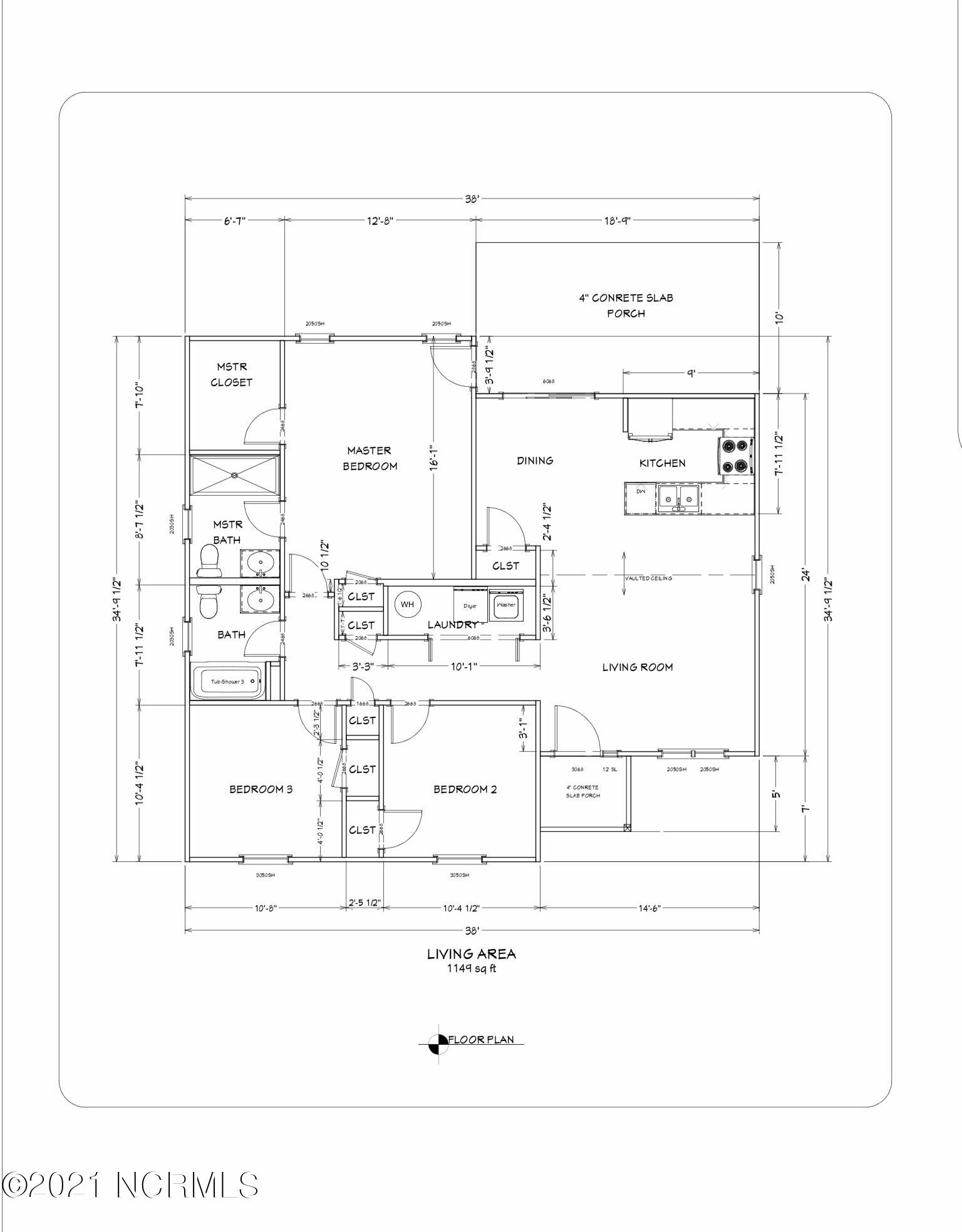 1864 East Boiling Spring Road Boiling Spring Lakes, NC 28461 - Photo 12 of 12 The Brook Floor Plan