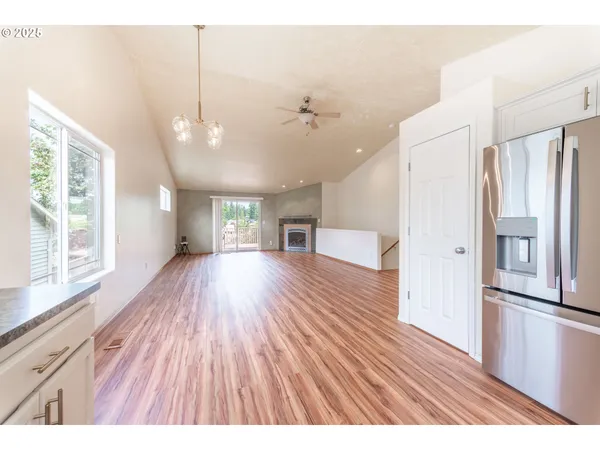a view interior of a house wooden floor and an empty room