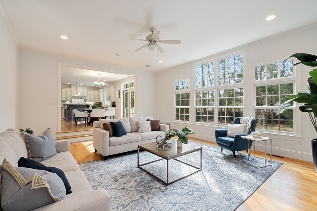 51 Baker Place Newton, MA 02462 - Photo 14 of 38 a living room with furniture and a large window
