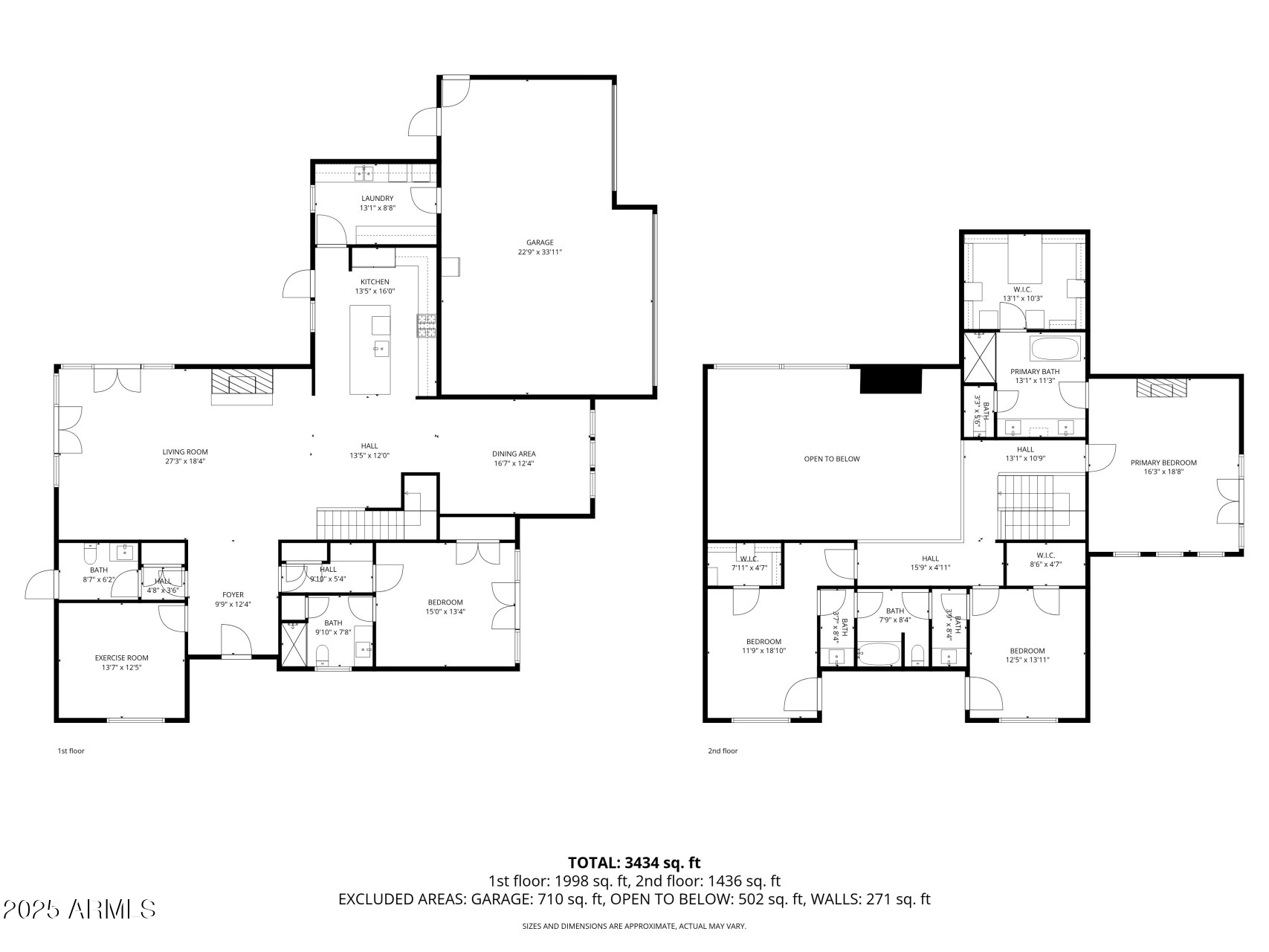 3810 East Campbell Avenue Phoenix, AZ 85018 - Photo 41 of 41 a black and white photo of a floor plan