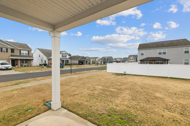 a view of an outdoor space and a yard