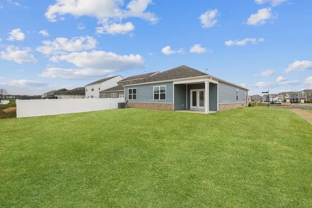 a view of swimming pool with a garden