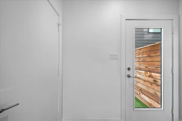 a view of front door