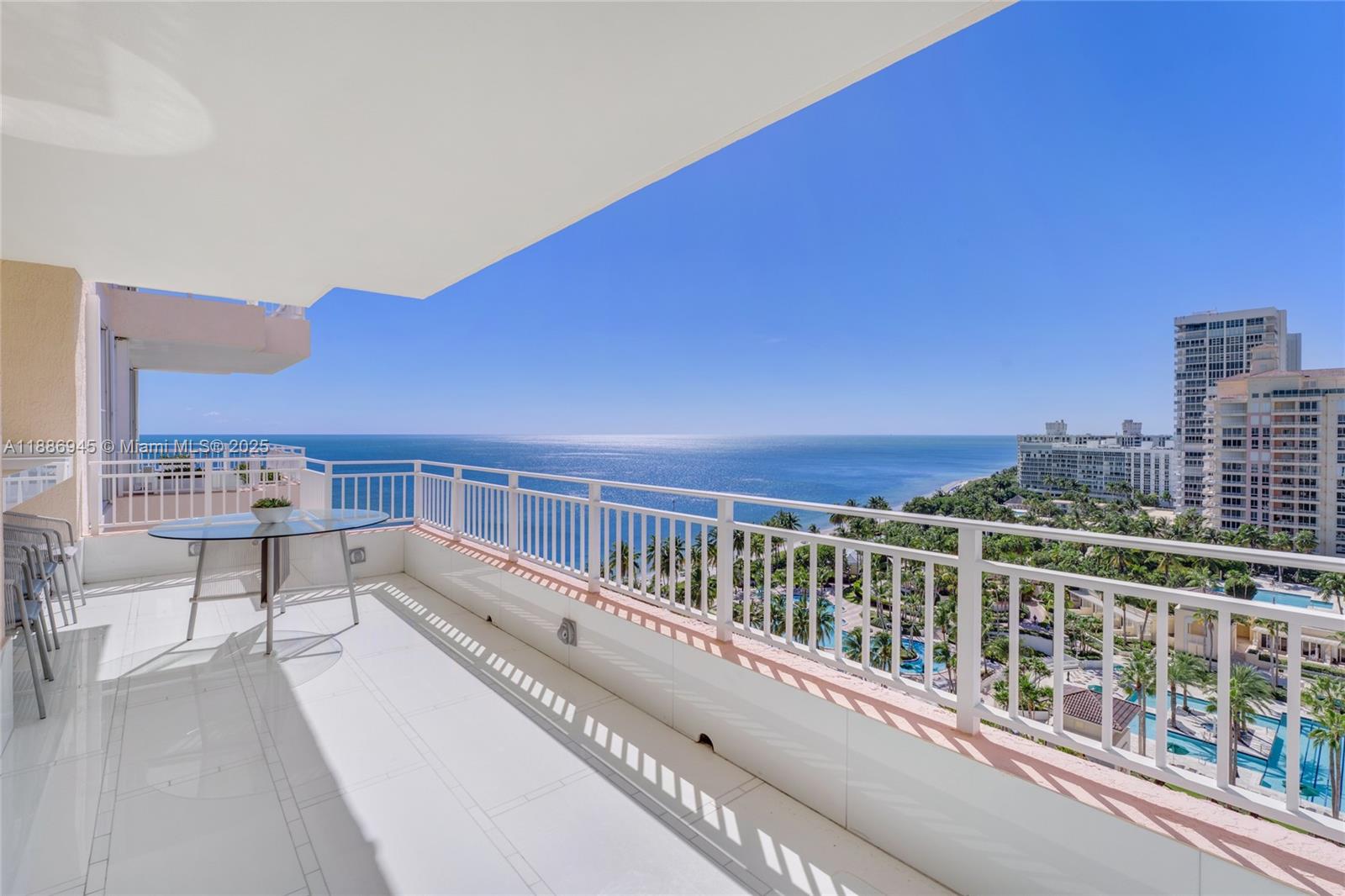 791 Crandon Boulevard, Unit 1408 Key Biscayne, FL 33149 - Photo 15 of 54 a view of a balcony with city view