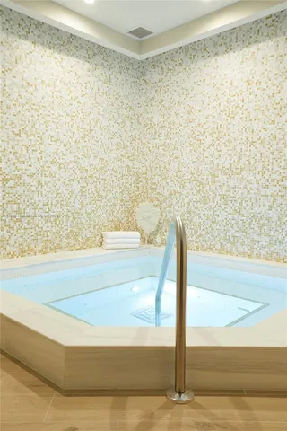 a close view of closet