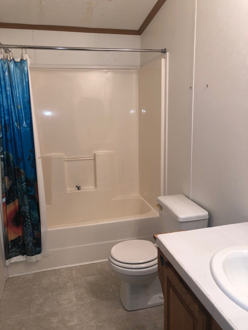 1043 Brewster Road Amboy, IL 61310 - Photo 7 of 17 a bathroom with a sink a toilet and shower