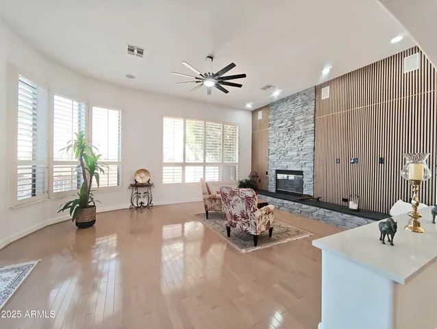 a view of a hallway view with staircase