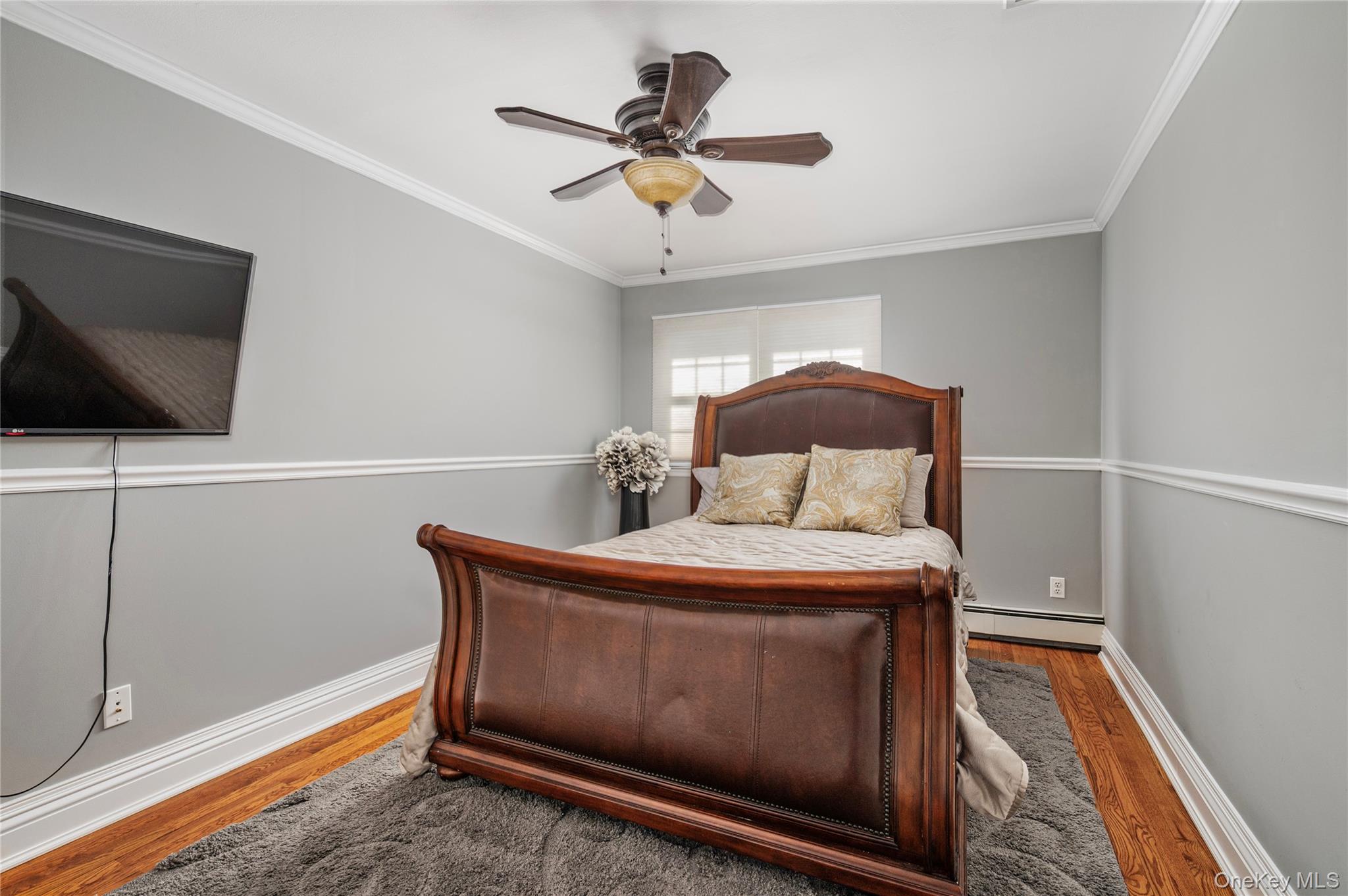 148 Exeter Road Massapequa, NY 11758 - Photo 20 of 28 a living room with furniture and a flat screen tv