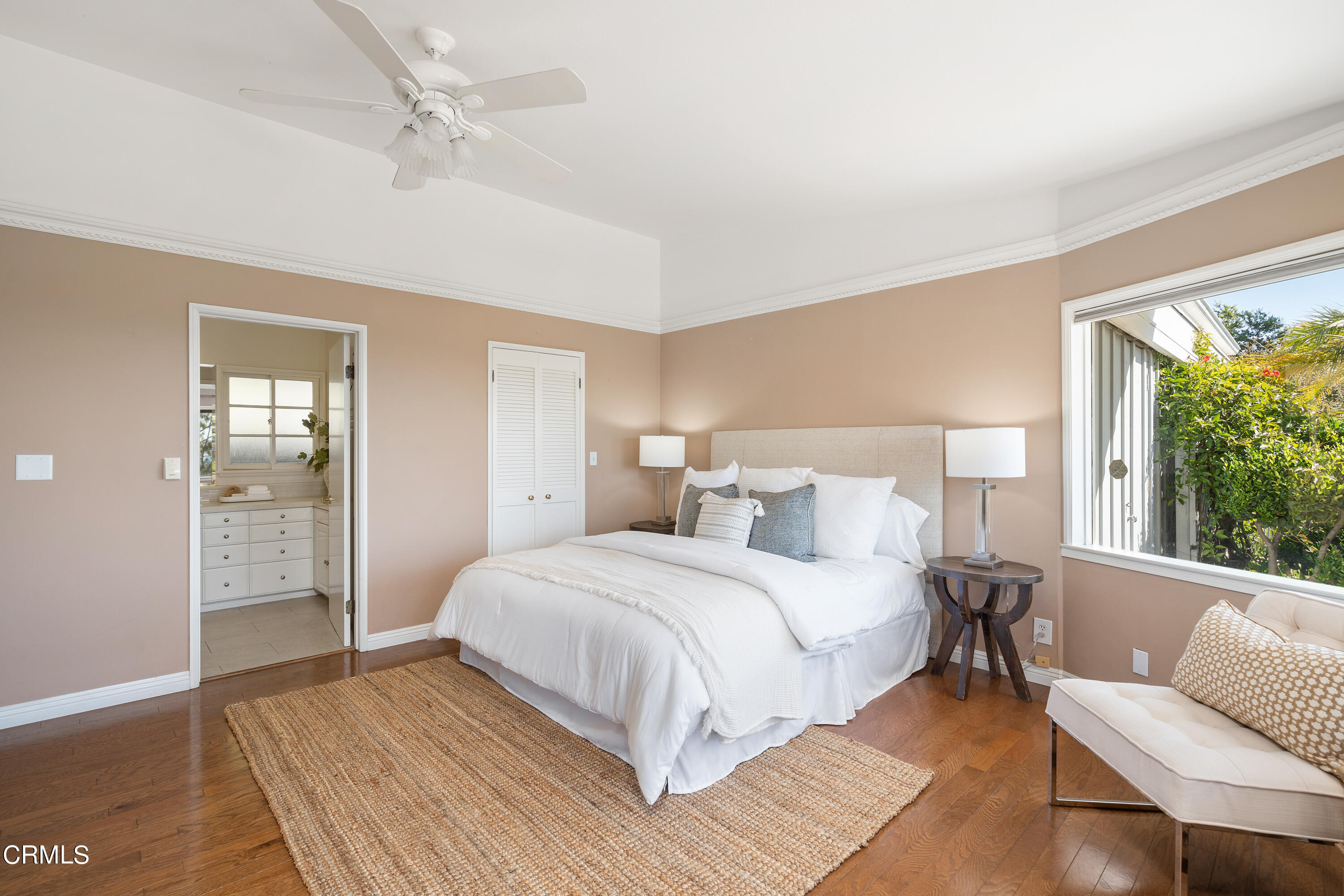 1444 Normandy Drive Pasadena, CA 91103 - Photo 13 of 25 a bedroom with a large bed and a couch