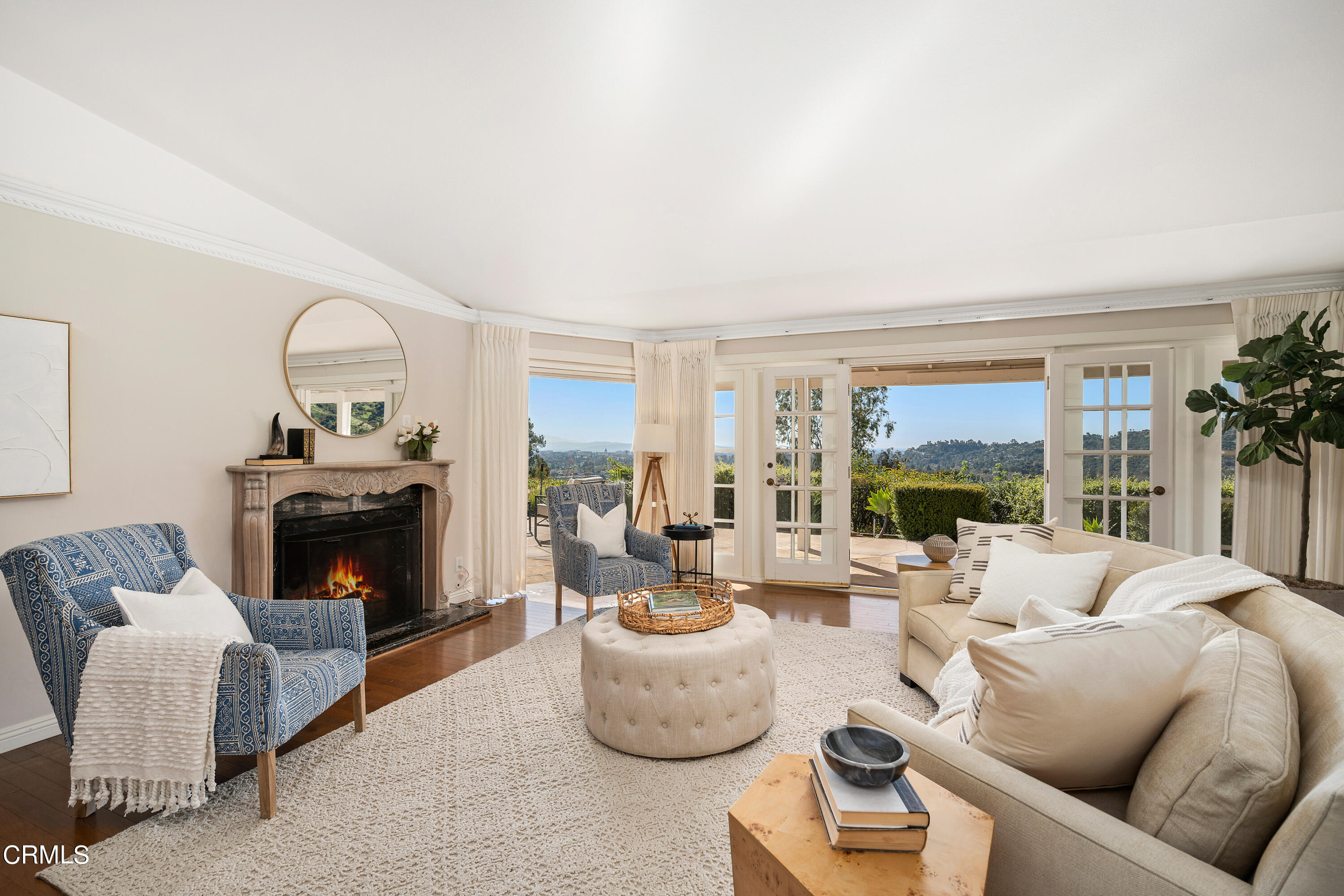 1444 Normandy Drive Pasadena, CA 91103 - Photo 4 of 25 a living room with furniture and a fireplace