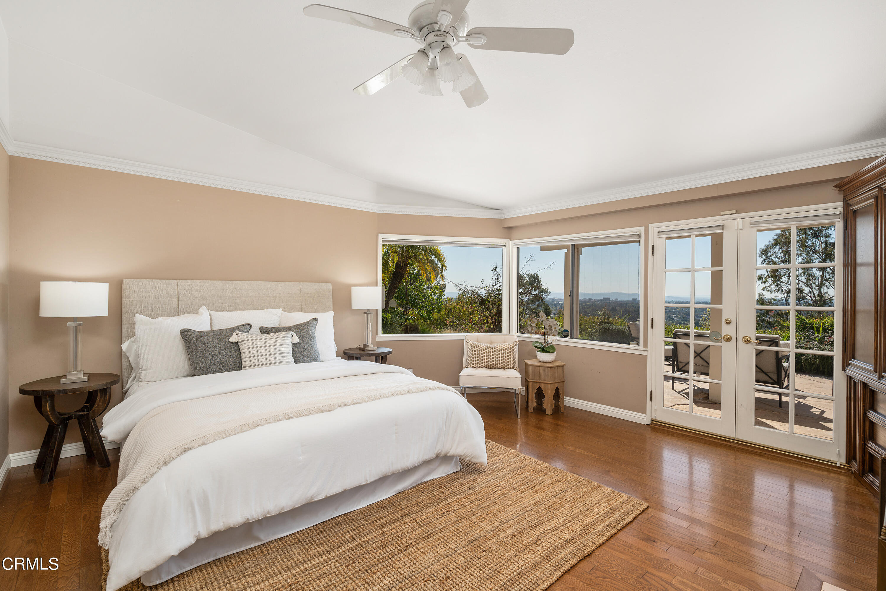 1444 Normandy Drive Pasadena, CA 91103 - Photo 10 of 25 a bedroom with a large bed and a large window